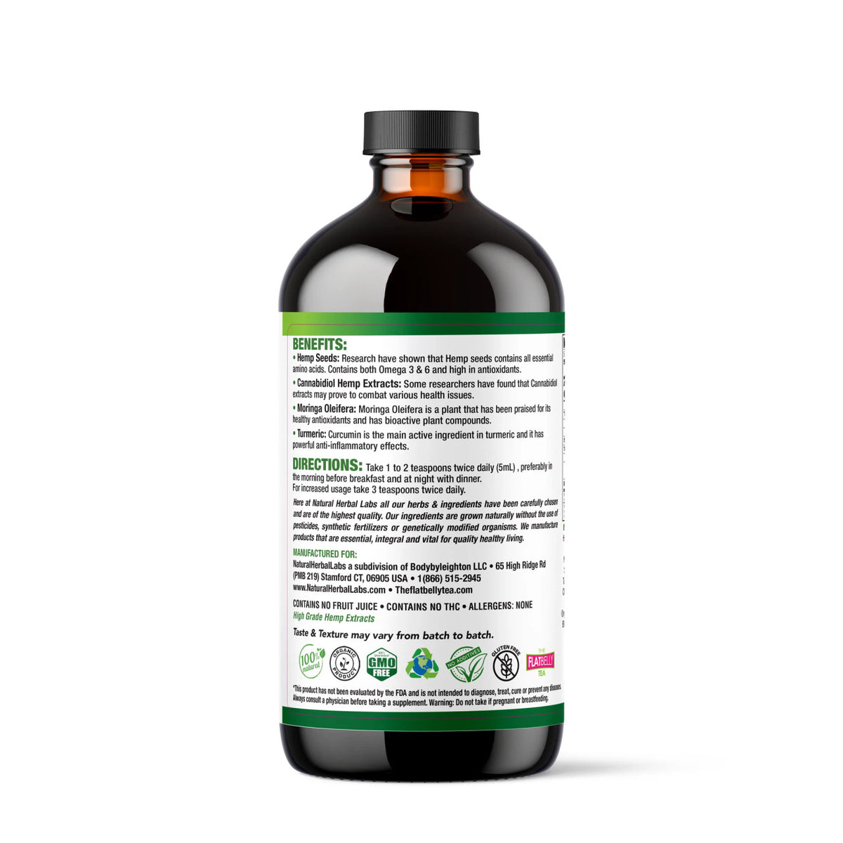 HEMPSEED Moringa Turmeric Soursop Plant-Based Supplement | 16oz