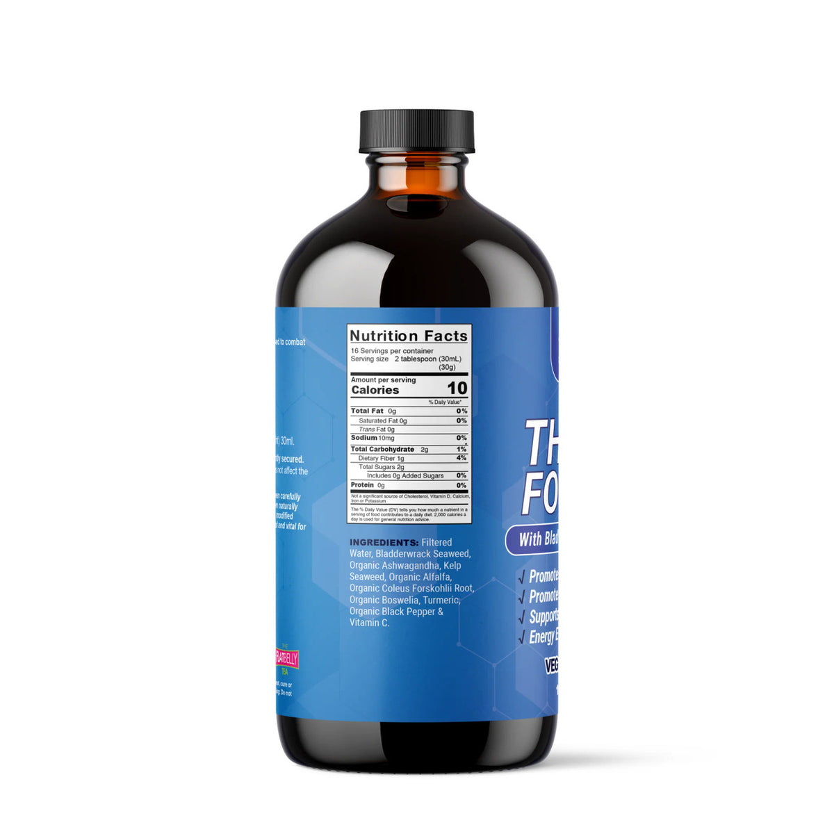 Plant-Based Thyroid Support Formula, 16 oz - Herbal Supplement for Thyroid Health