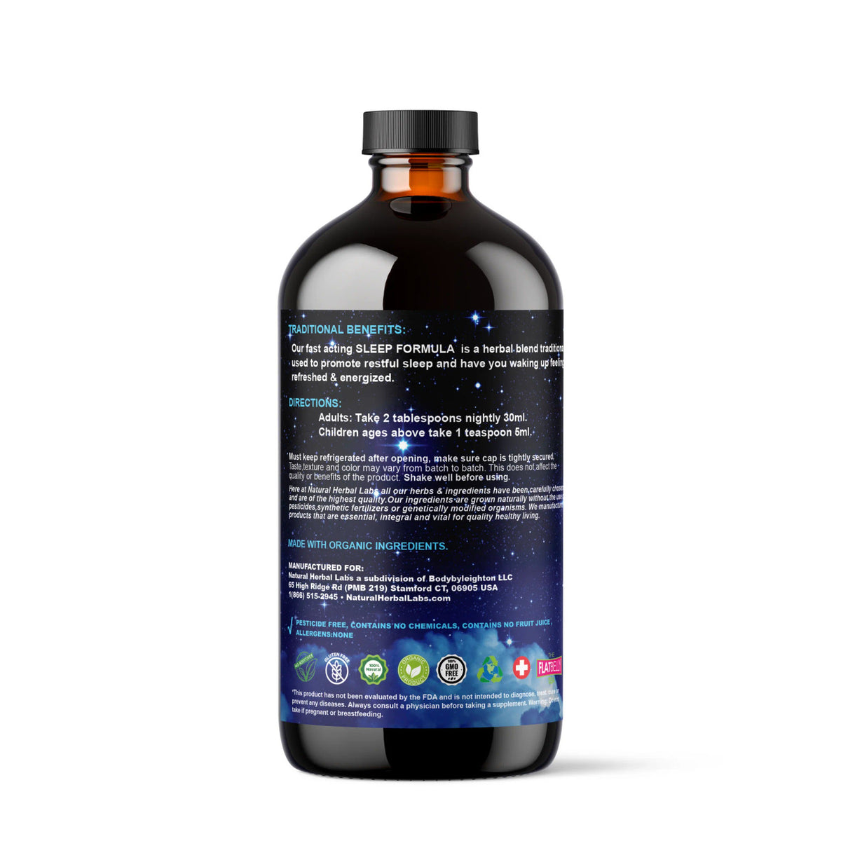 Plant-Based Sleep Formula - Fast Acting Results, 16 oz