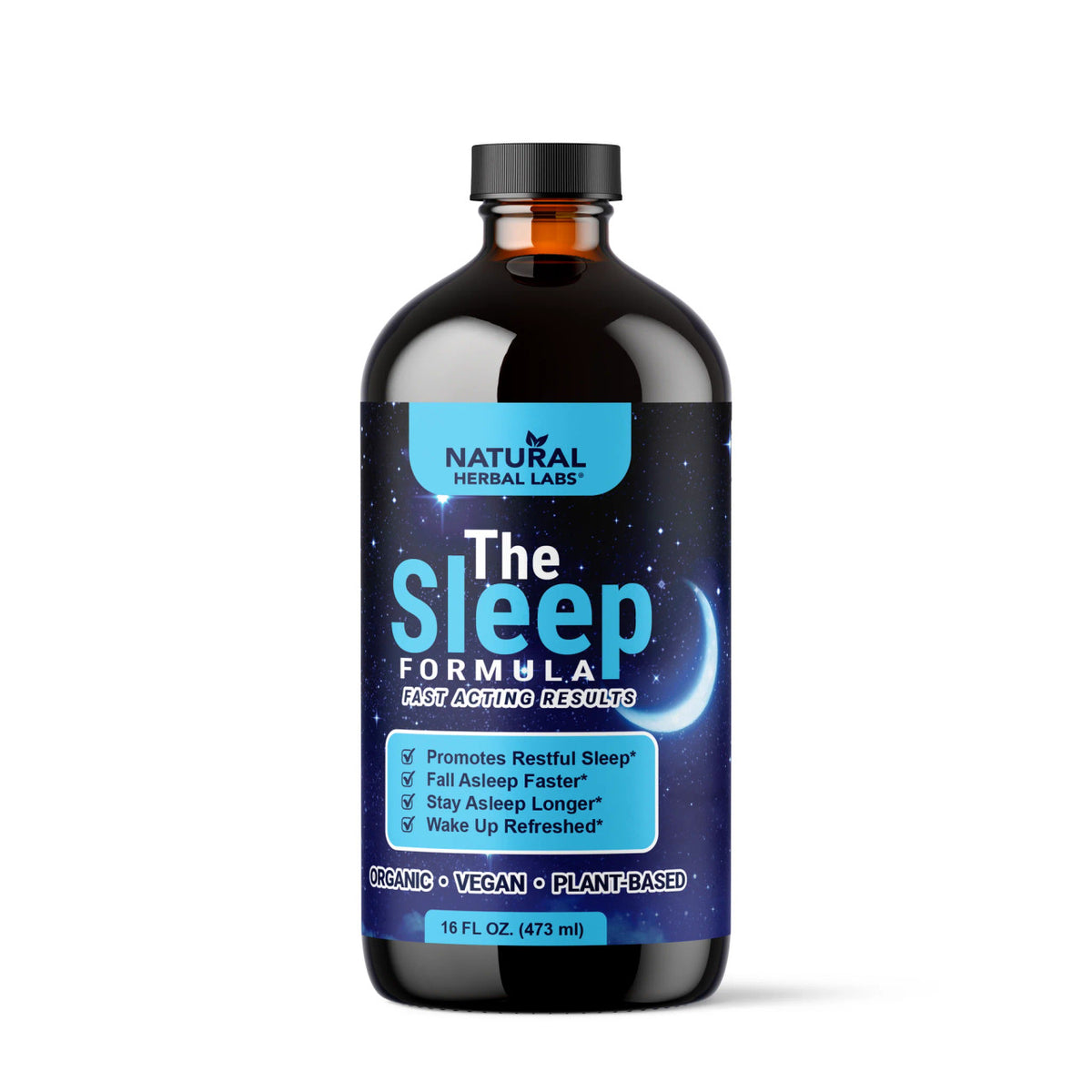 Plant-Based Sleep Formula - Fast Acting Results, 16 oz