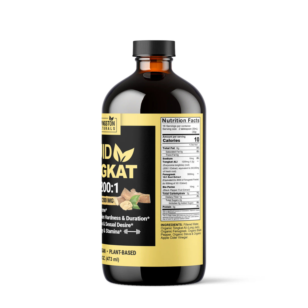 Long Jack and Tongkat Ali with Oat Straw – 5-in-1 Libido Booster for Enhanced Erection, Increased Size, and Improved Sexual Performance – 16 OZ Detox Formula