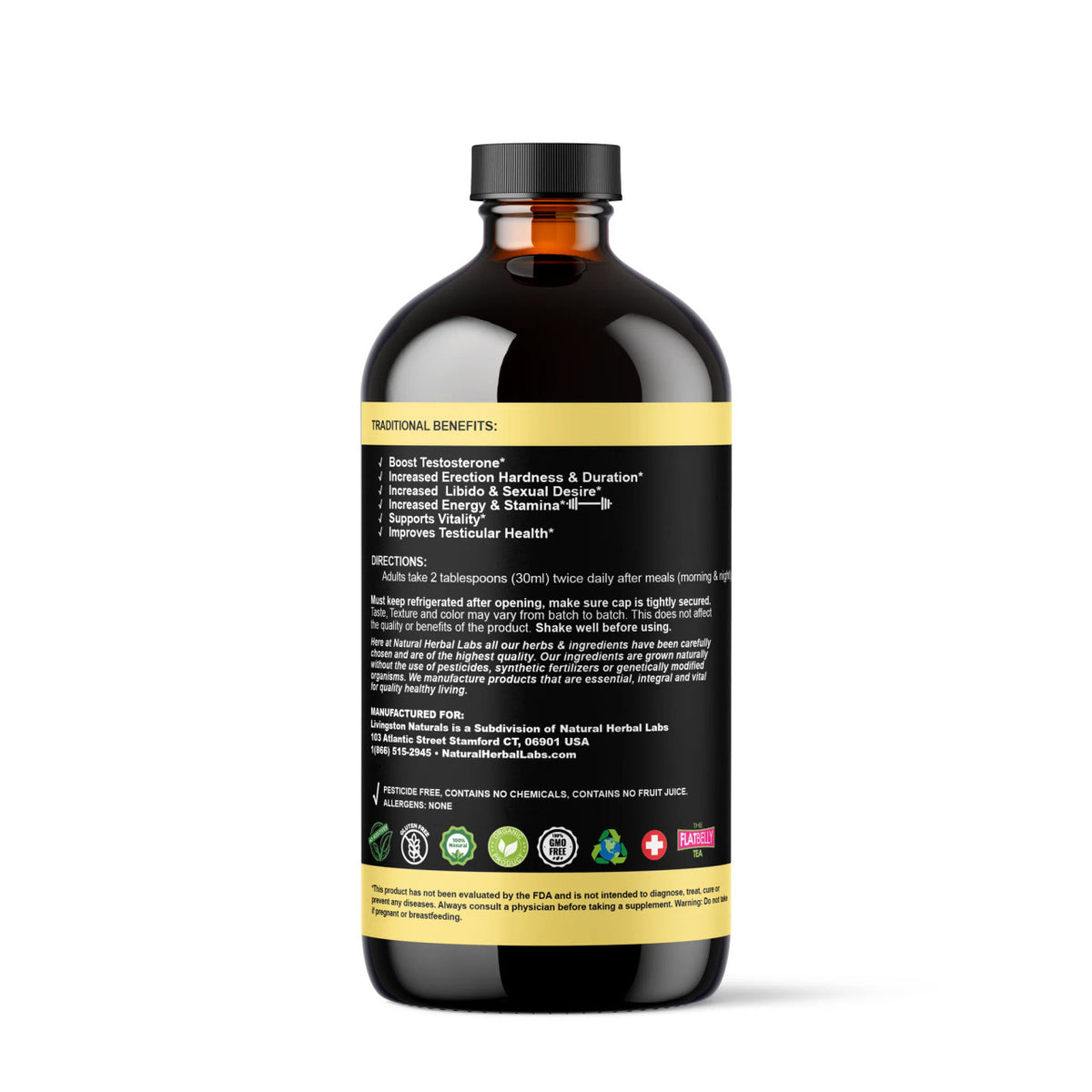 Long Jack and Tongkat Ali with Oat Straw – 5-in-1 Libido Booster for Enhanced Erection, Increased Size, and Improved Sexual Performance – 16 OZ Detox Formula