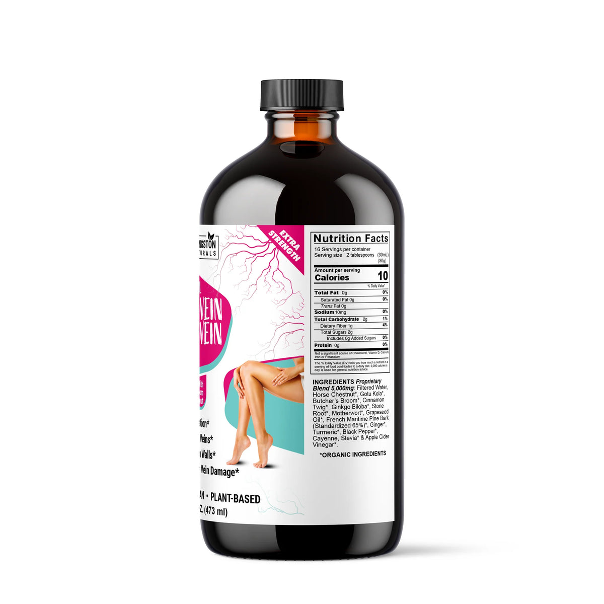 Traditional Varicose Vein & Spider Vein Formula 16 oz – Liquid Herbal Circulatory Wellness Supplement