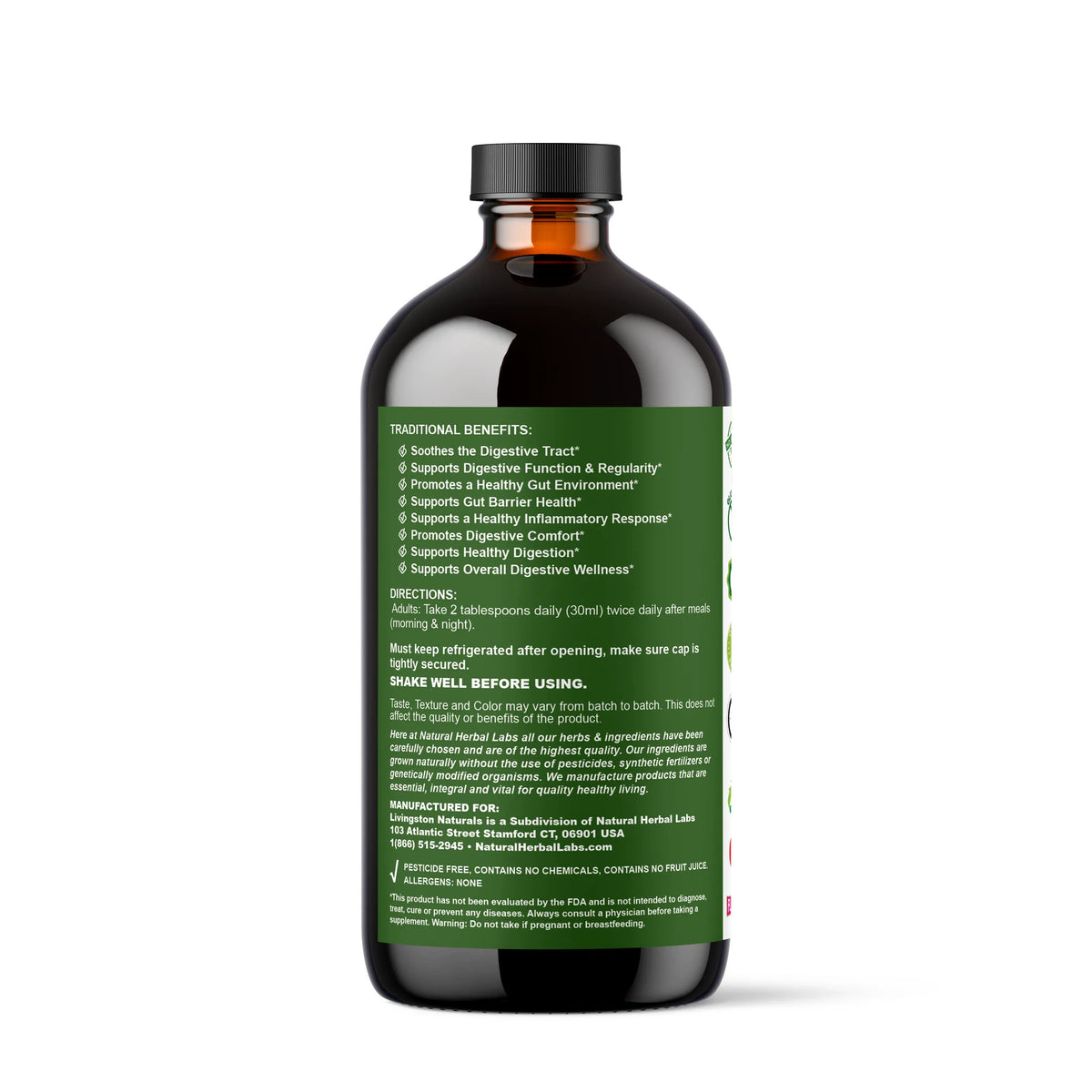 Traditional Ulcerative Colitis Care 16 oz – Liquid Herbal Digestive Wellness Supplement